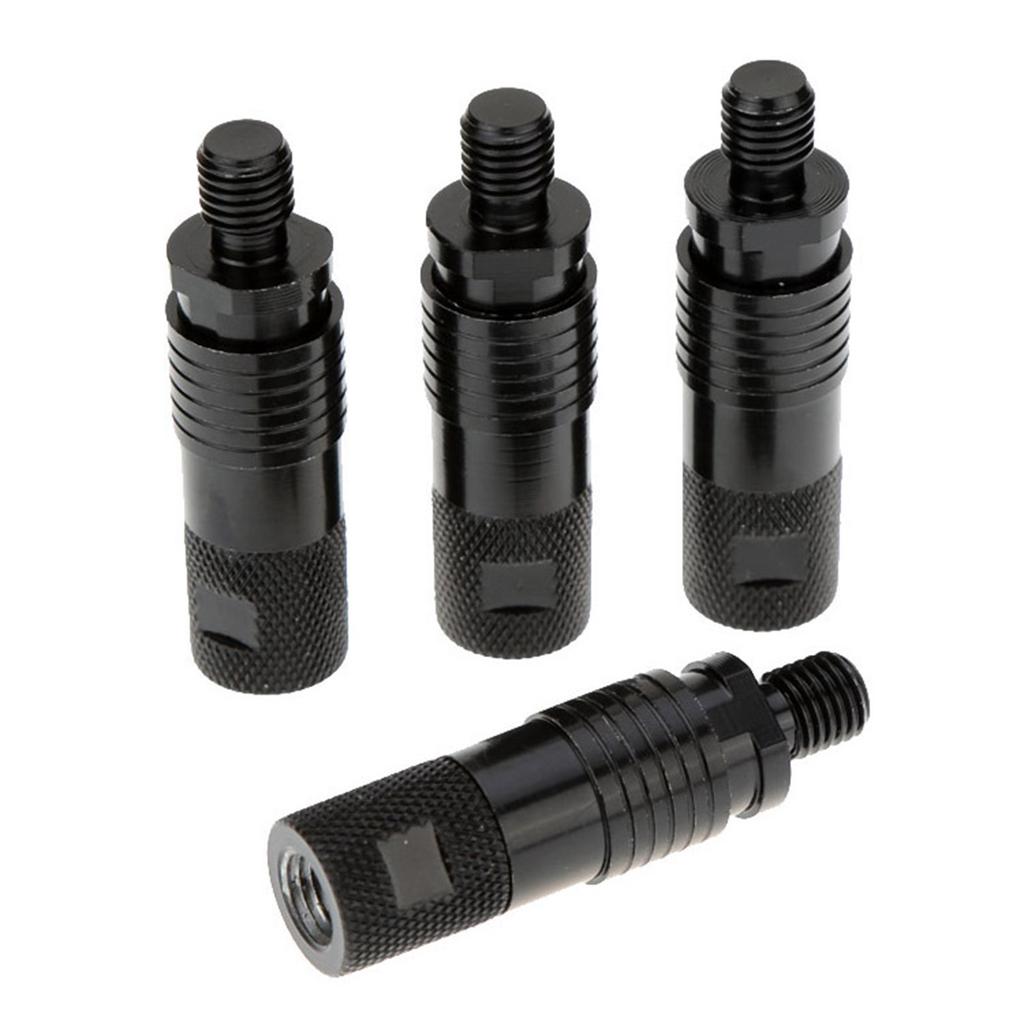 4Pcs Aluminum Alloy Fishing Rod Pod Connector Quick Release Bite Alarm Fishing Bank Stick Quick Change Connector