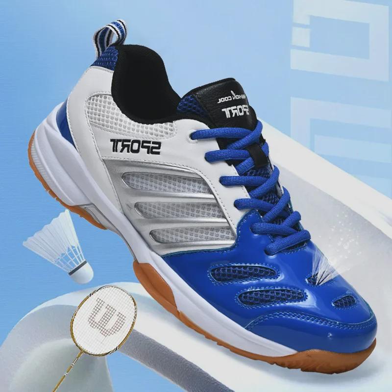 "Men's Professional Lightweight Non-Slip Shock Absorption Badminton and Table Tennis Sports Shoes"