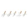 Stainless steel wooden handle nine piece garden set, garden tools