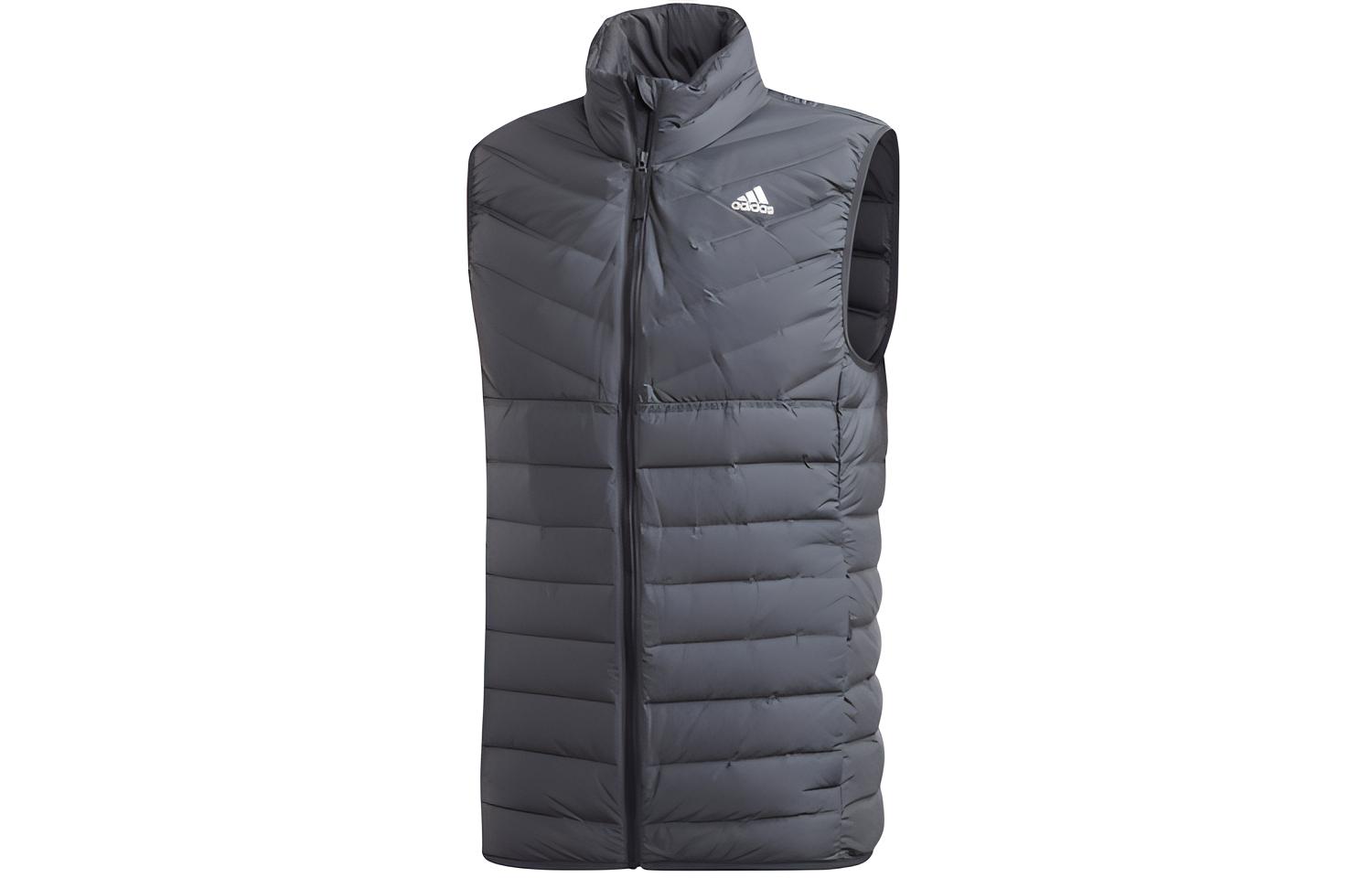 Adidas Down Vests Men s Gray Moderate DZ1425 L