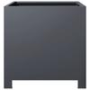Vidaxl Garden Planters, 2 Pcs, Anthracite, 40X40X40 Cm, Steel