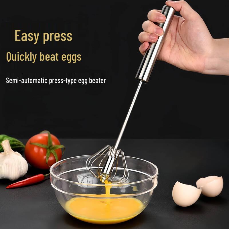 Stainless Steel Semi-Automatic Hand Whisk