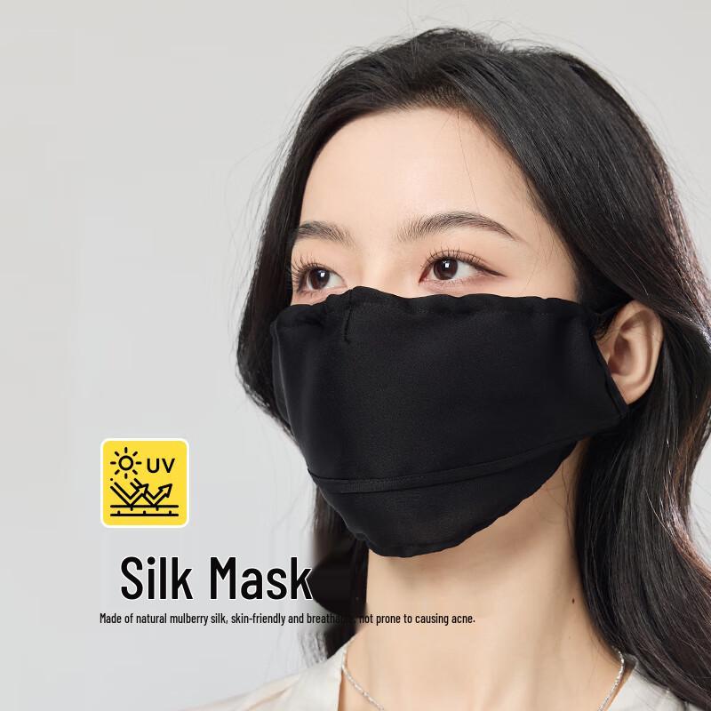 JIUMU Women's Silk Sun Protection Face Mask