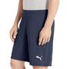 Puma Active Solid Logo Mid Rise Fitted Elastic Straight Casual Shorts Men shorts Blue 588864-06