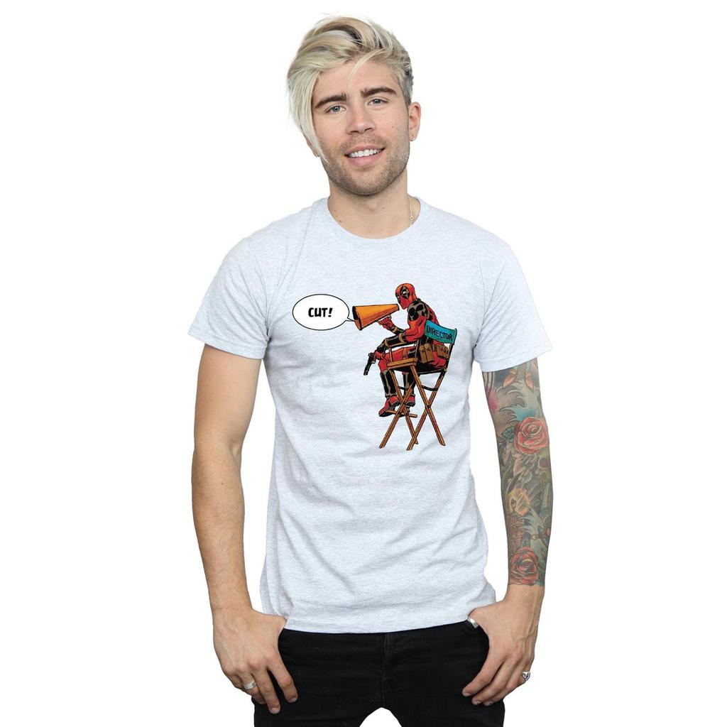 Marvel Mens Deadpool DirectorÂ´s Chair T-Shirt