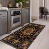 VIKAMA Vintage Persian Corridor Rug Non-slip, Stain-resistant Kitchen & Laundry Floor Mat Bedroom Runner Rug Home Decor