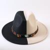 Popular European and American Classic Double-color Wide-brimmed Top Hat Men's and Women's Fashion OL Style Cowboy Hat Jazz Hat