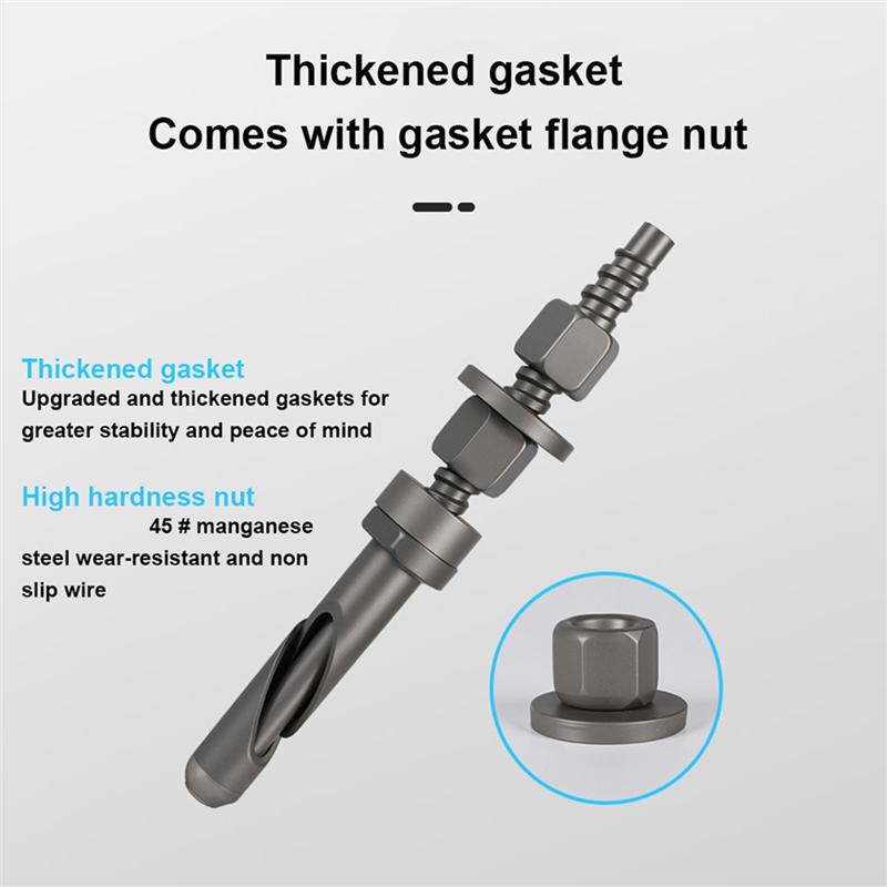 A74E-4Pc Water Drill Special Drilling Bracket Fixed Detachable Reusable Internal Expansion Bolt Screw Set