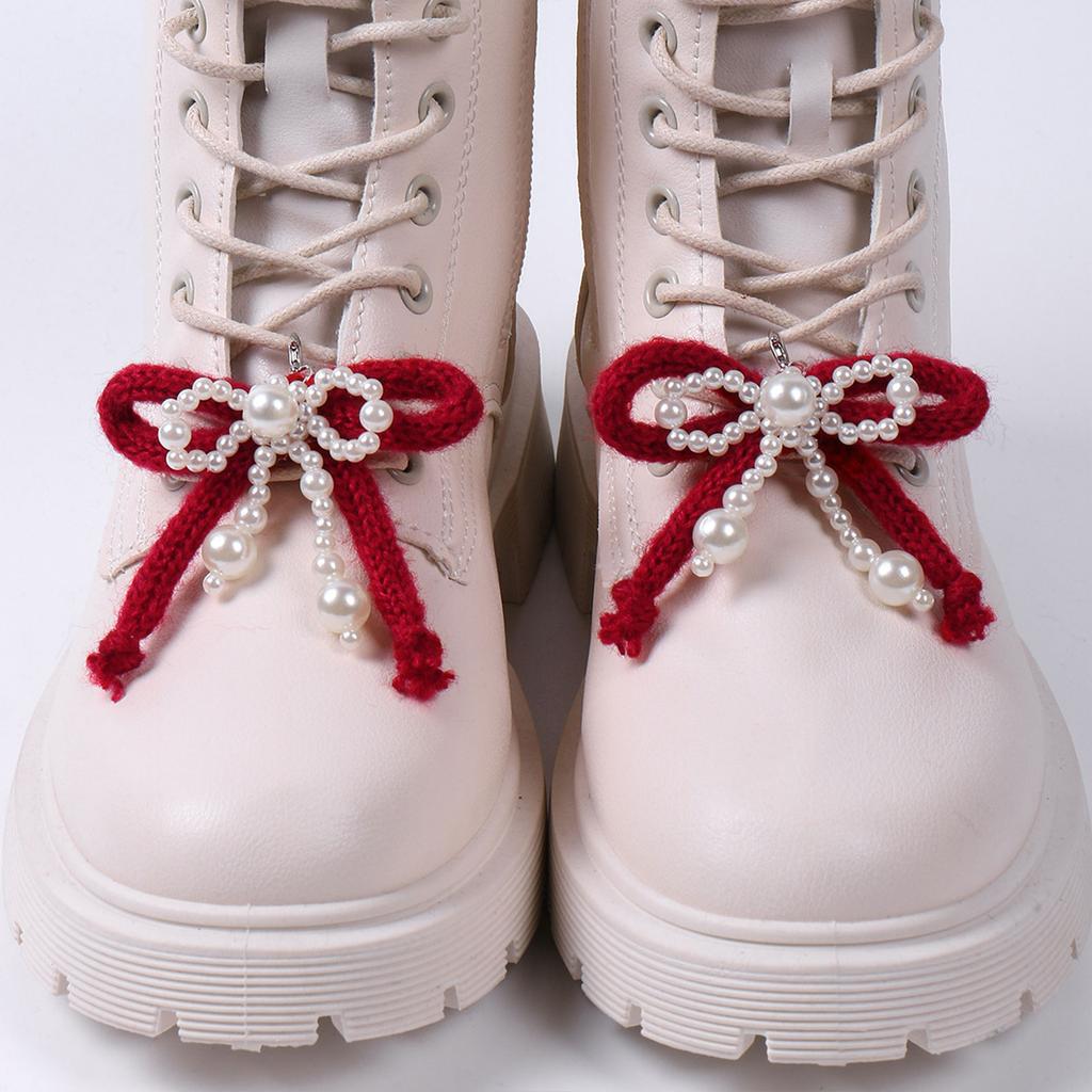 Delicate Boot Charm Punk Shoe Ornament Boot Pearls Accessories Cool Aesthetic Charm for Daily Wear and Parties