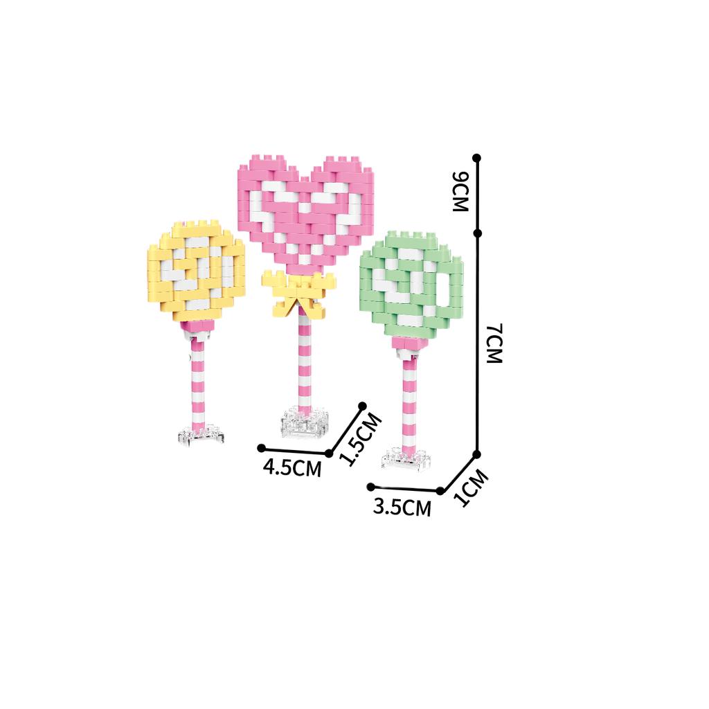 KNEW BUILT French Fries Cola Cake 16 Kinds of Colorful Foods Micro Mini Building Block Toys-Ideal for Kids' FunHoliday Gifts