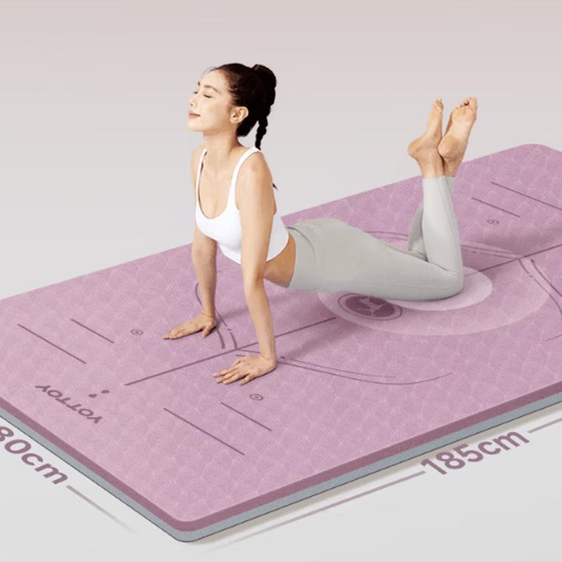 Yottoy 12mm Thick TPE Anti-Slip Yoga & Exercise Mat