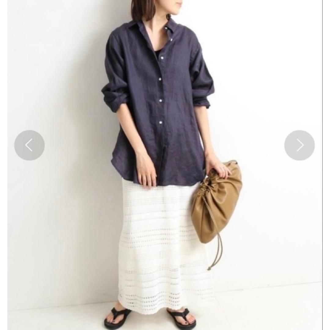 Price reduction! [Good condition] SLOBE IENA crochet knit long skirt
