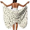 Leichter bedruckter Strand-Cover-Up für Damen Weicher Stoff Sarong Wickeltuch Vielseitiges Badeanzug-Schal für Pool und Urlaub