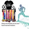 1pc Custom Iron Soccer Medal Hanger Personalized Football Jersey Number Medal Display Rack for Sports Awards