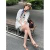 White Sunscreen Shirt with Elastic Waist Shorts, Summer Thin Old Money Style Wear, Linen Women's Cotton and Linen Suit