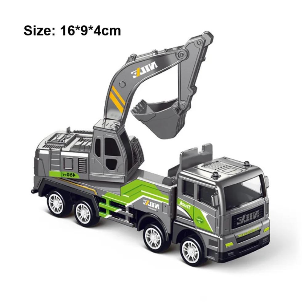 Giocattoli Inertiali da Ingegneria in Metallo Pressofuso per Bambini, Trattore in Lega, Escavatore, Bulldozer, Camion per Bambini, Modello di Veicolo per Bambini, Regalo