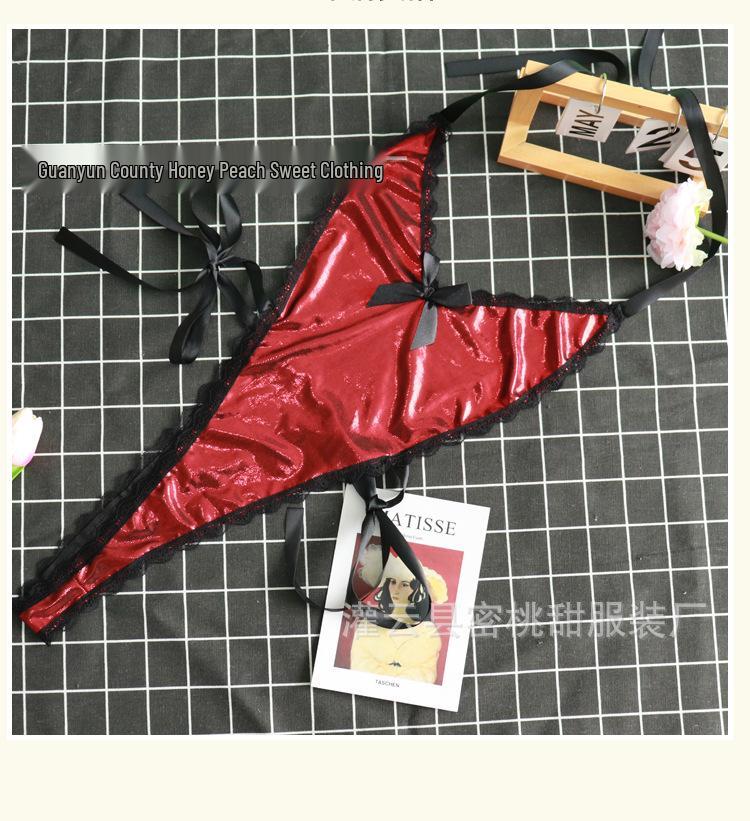 Plus Size Sexy Lace-Up Hot Stamping Bodysuit Nightwear