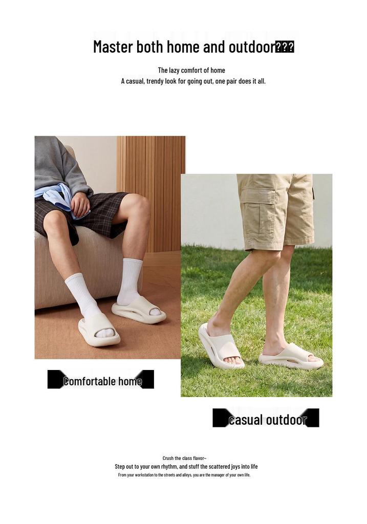 Men's Large EVA Non-Slip Sandals – Indoor/Outdoor Summer Shower Slippers