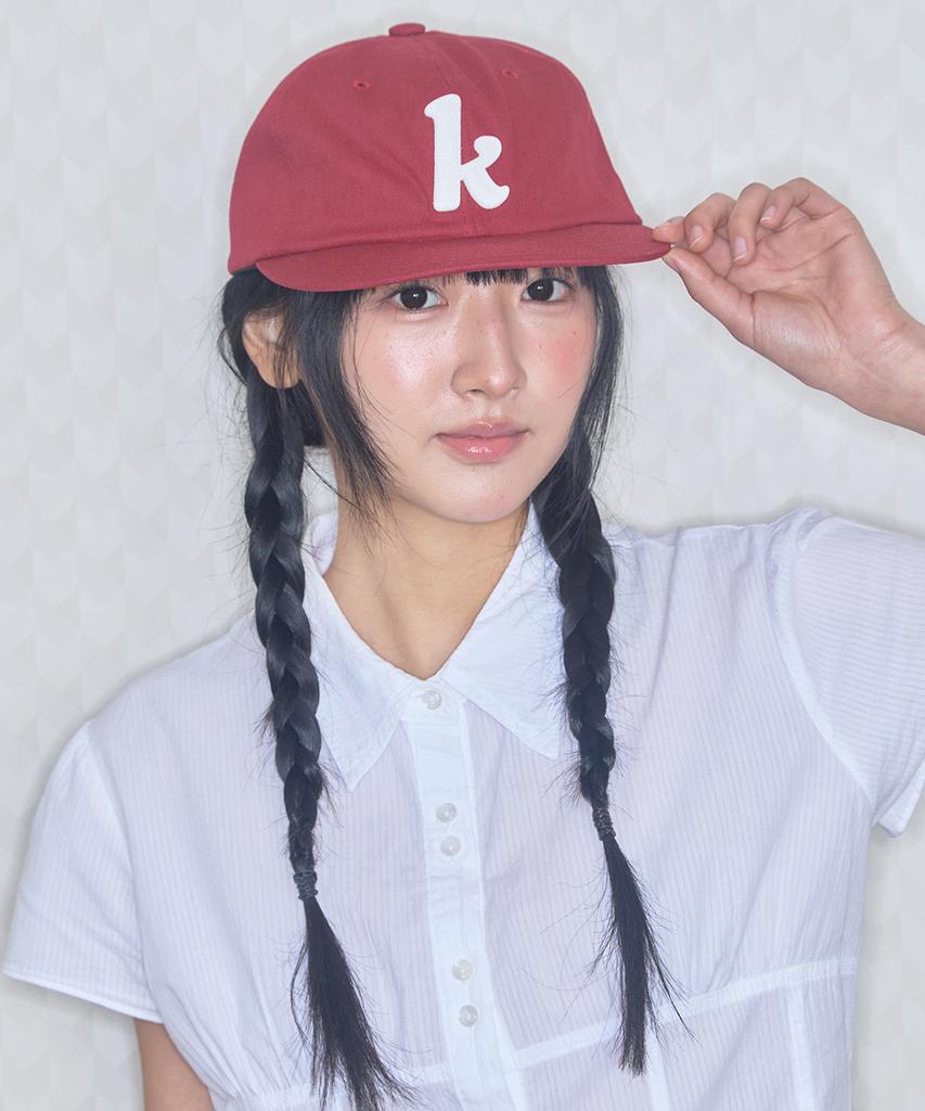 Kiibi K-Logo Applique Cap Red