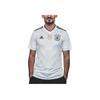 adidas Striped V-Neck T-Shirt With Brand Logo Print Men Tops White B47873