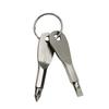 Screwdriver Keychain Mini Chrome Vanadium Alloy Steel Hand Tool Slotted/Phillips Screwdriver Key Ring for Outdoor