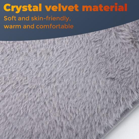 Electric Heated Belt for Waist And Back Adjustable Closure Soft Heating Strap with Hand-Warming Pockets 3 Heat Settings Waist Heat