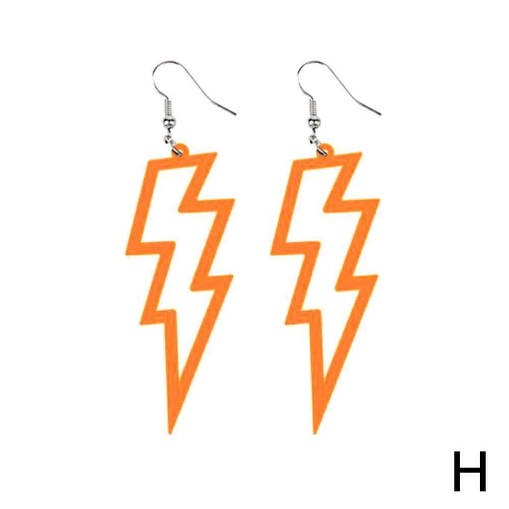 NEON Flash Earrings Funky Kitsch 80s90s Punk Rock Bolt NEW Gifts Retro N4K2