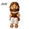 Handcrafted Resin Home Decor Cute Praying Jesus Figurine, Blessing Character Desktop Statue, Special Gifts for Further Education Religious Collectible