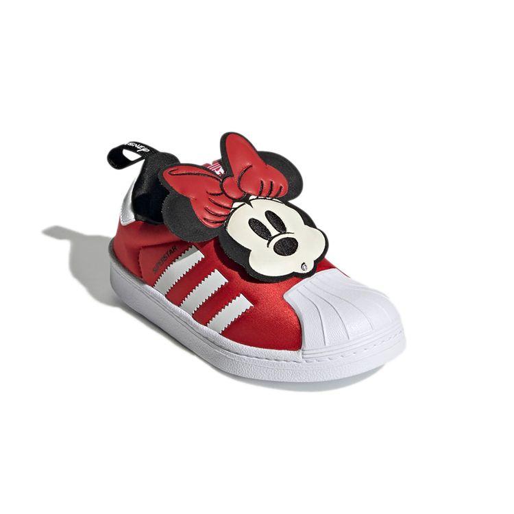 Disney X Adidas Superstar 360 Little Kid Minnie Mouse Kids Sneakers Red Vivid-Red Cloud-White Q46300
