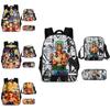 One Piece Backpack Set For Kids With Breathable Oxford Fabric And Cartoon Character Design For School Use