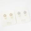 New Arrivals Open Run Flower Cubic Pearl Earrings Interview Crew