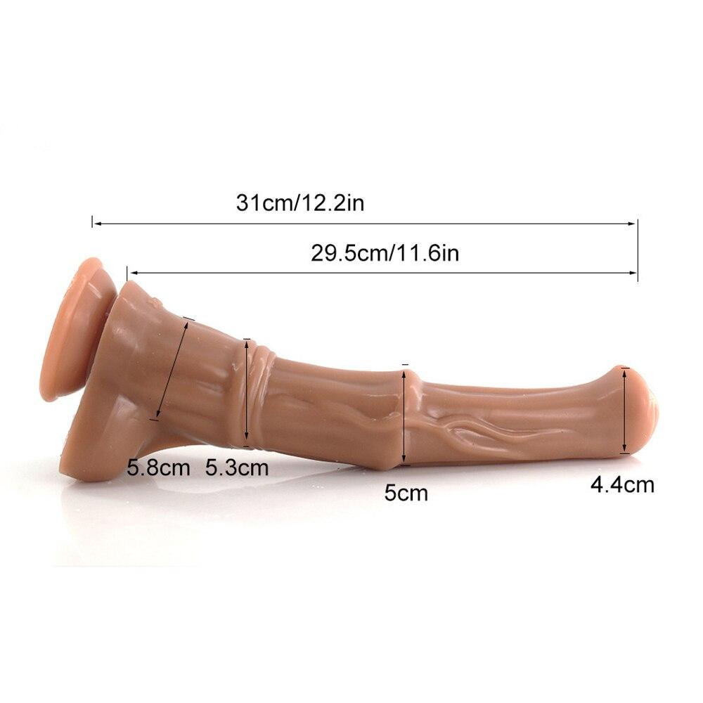 Double-layer Silicone Dildo Simulation Penis Sucker Anal Plug Adult Sex Toy Masturbator Fisting Realistic Dick