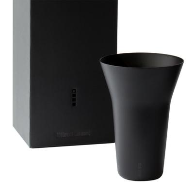 Wired Beans Glass Tumbler 240 Lightly Blown Tumbler Glass 360ml Amazon Exclusive (Wired Beans) (Black Matte)