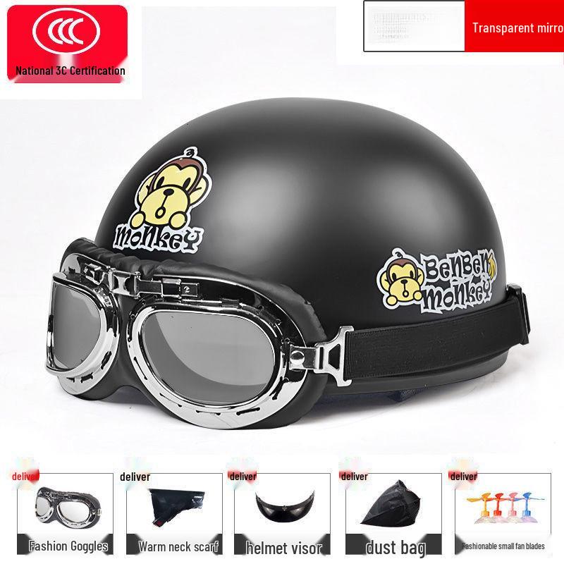 

Унисекс Легкий Электрический Велосипедный Шлем - Всесезонный Безопасный Полушлем для Мотоцикла No Goggles