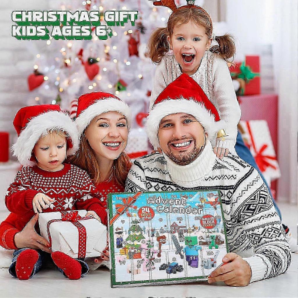 2025 Advent Calendar Minecraft, 24 Days Toy Figures Building Blocks Countdown Calendar, Advent Calendar Surprise Gift for Boys