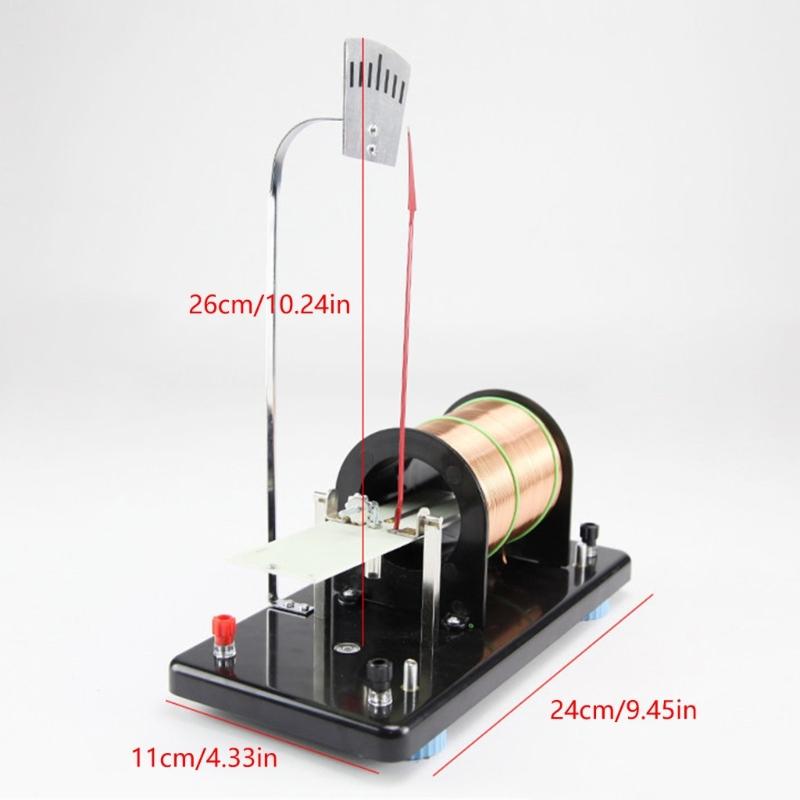 Physik Stromwaage Experimentiergerät mit Metallrahmen und Drahtspule zur Demonstration der Leiterkraft im Klassenzimmer und Schulabor