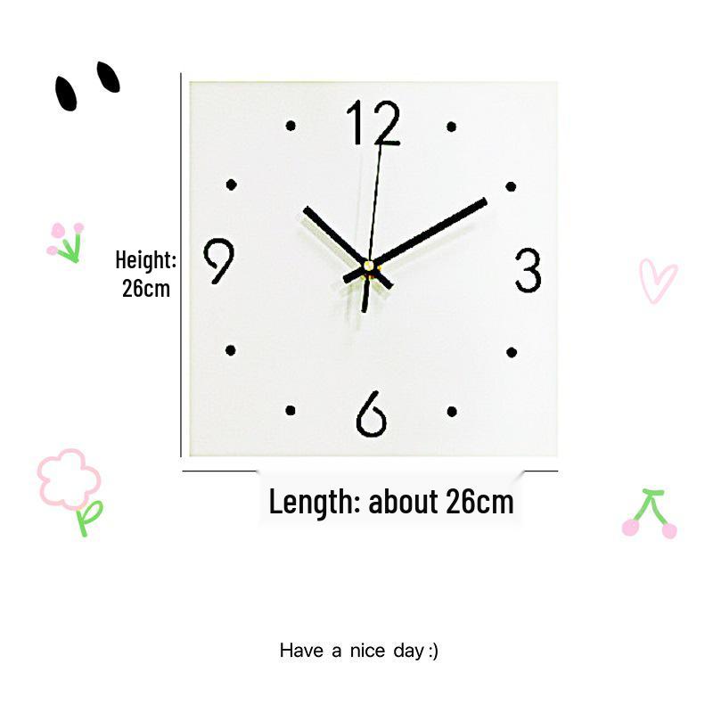 Creative Modern Double-Sided Wall Clock for Living Room – Stylish Corner Design, Minimalist Ins Style