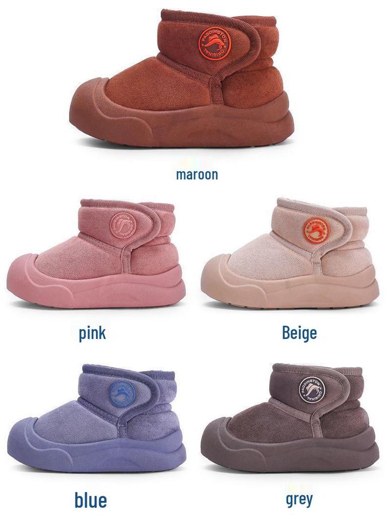 Paddington Bear Kids' Snow Boots - Winter Velvet, Thick Cotton for Infants & Toddlers