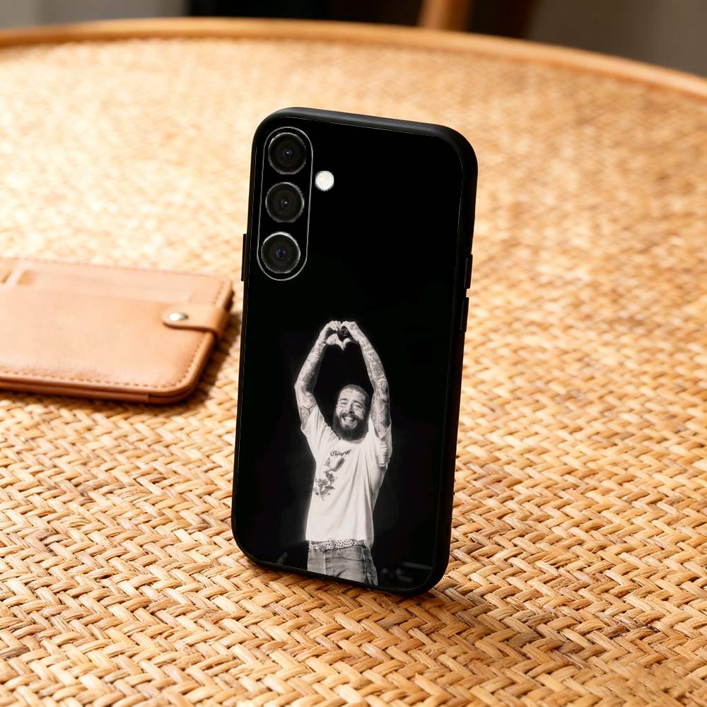 P-Post Malone Singer  Phone Case For Samsung  A73,A21s,A22,A31,A32,A52,A53,A71,A80,Soft Black Shell