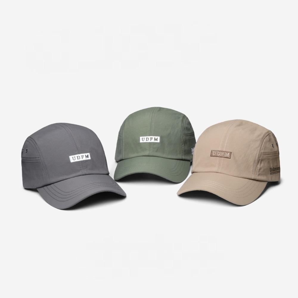 5 Panel Waterproof Sumbrero Cap for Men Women, Vintage Classic Mesh Embroidery Letter Black, Ideal for Travel Outdoor Camping
