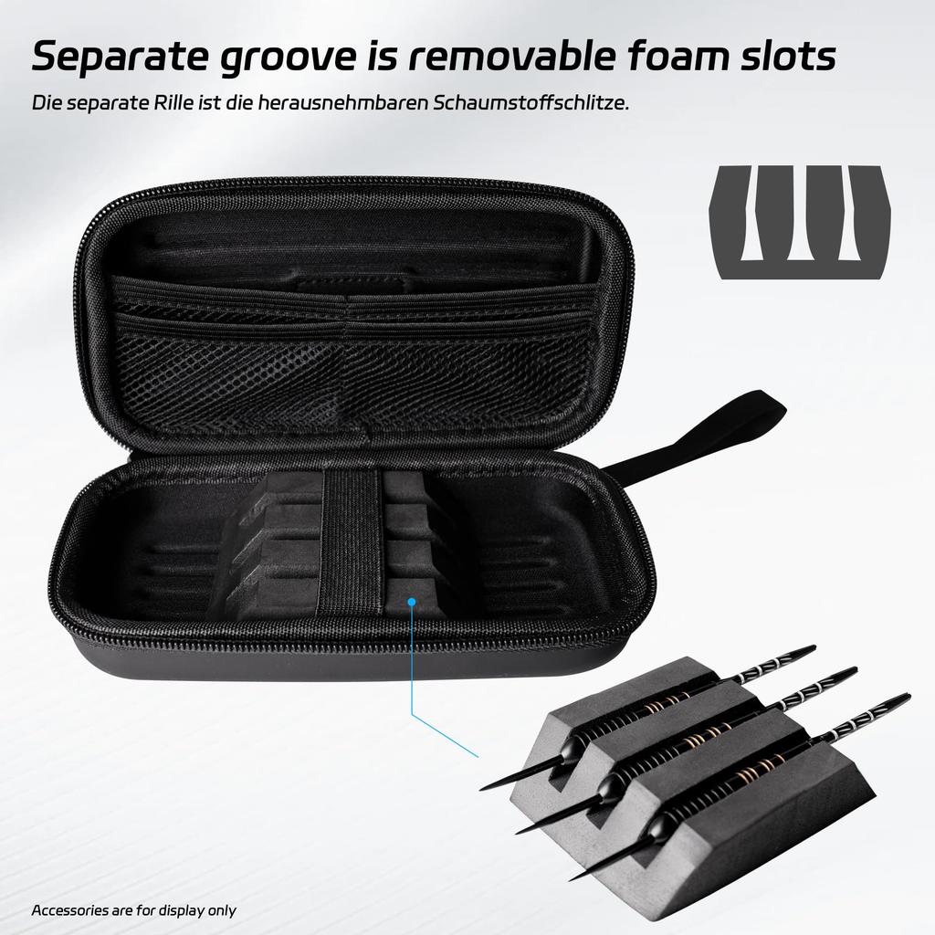 CyeeLife Dart Bag protects your darts and soft-tip darts and provides multiple pockets for your darts and other dart accessories