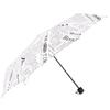 Meidu Creative Newspaper Print Three-Fold Manual Umbrella