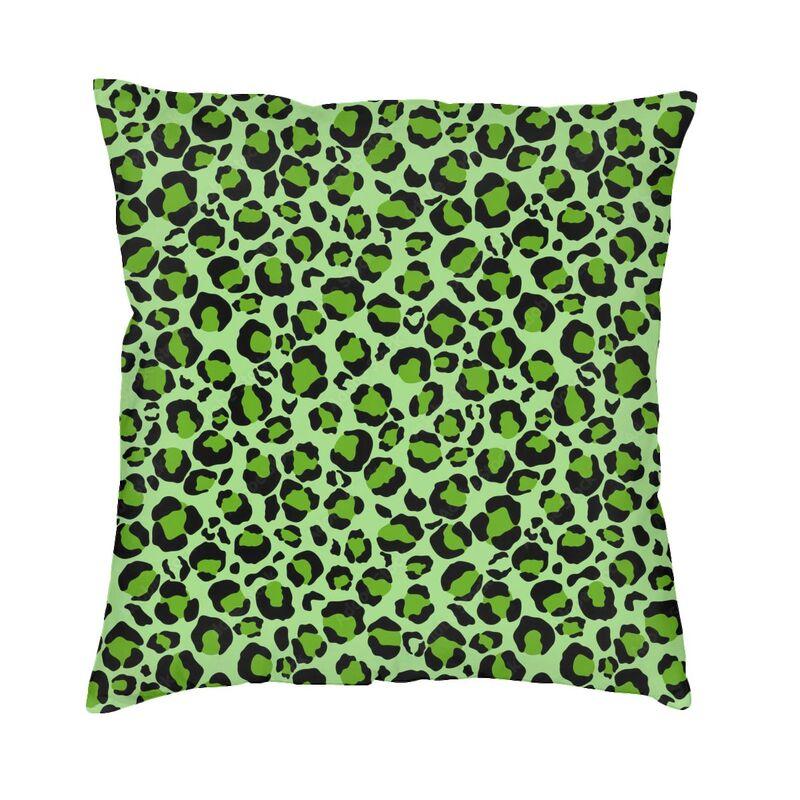 Custom Brown Leopard Print Pillow Case 40X40Cm Living Room Decoration Modern Animal Cheetah Skin Chair Cushion Square Pillowcase