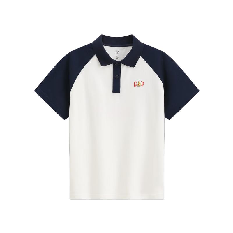 Gap Boys' Logo Raglan Sleeve Polo Shirt