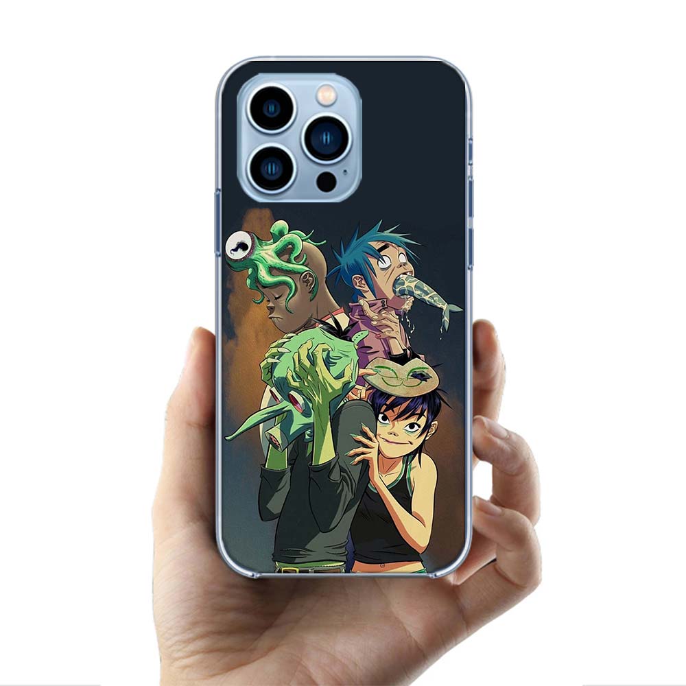 Gorillaz Anime Cases Phone Case For Iphone 17E 16E 17 Air 16 Pro Max 15 Pro 14 Plus 11 13 12 Mini Cover Cases Compatible with Su
