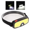 Outdoor Headlamp with 5 Lighting Modes Double Light Source Waterproof Headlight for Running Fishing Camping