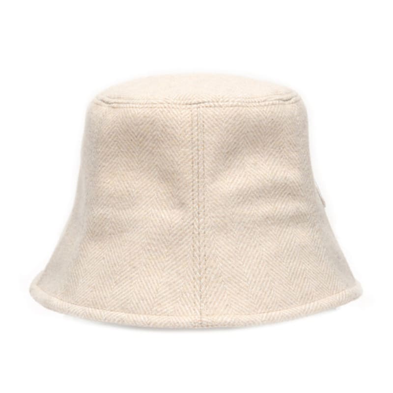 

DOYOUKNOWMC Шляпа-панама из шерстяной смеси, жаккардовая, в елочку, кремово-бежевая Cream Beige