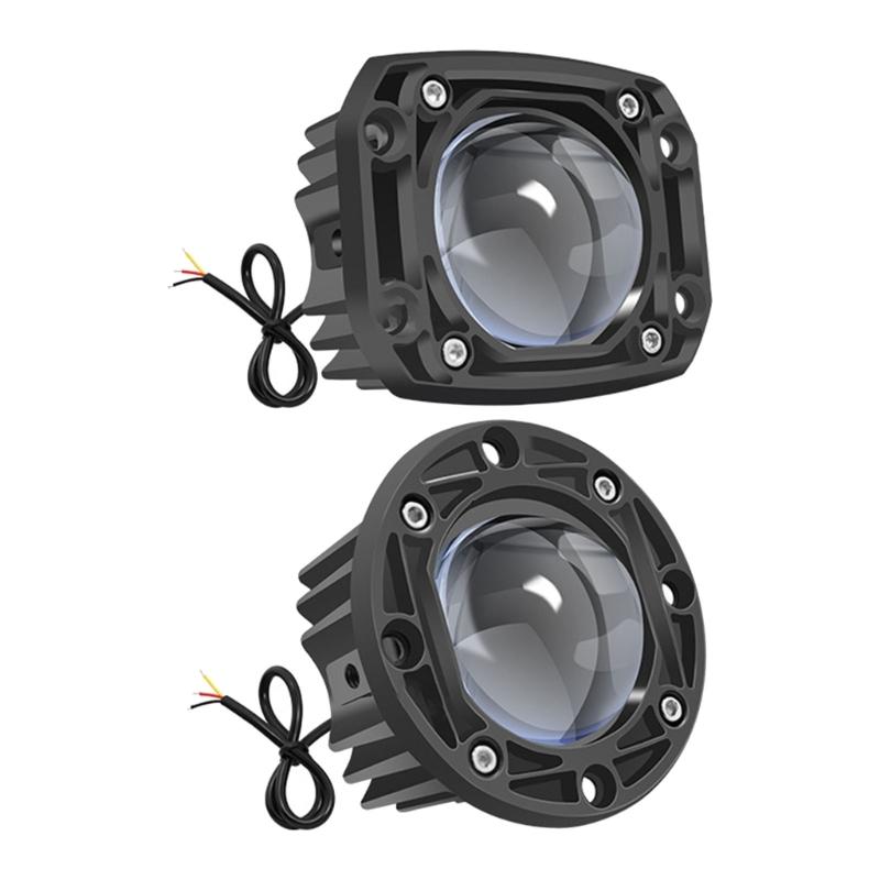 Powerful LED Double Color Fog Light Lamp Bulbs for Car Easy to Install Waterproof Long Distance Drivers Foggy Rainy Days