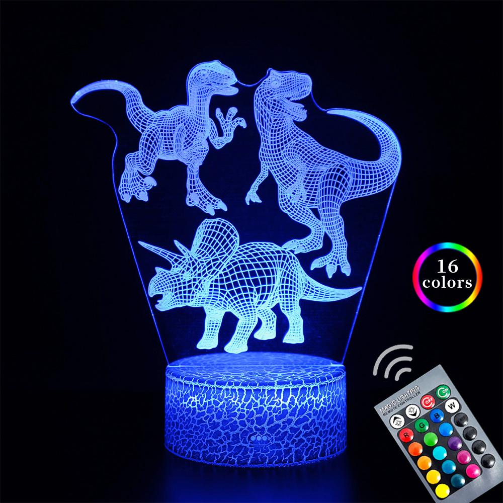 

3D милый ночник с динозавром, детский светодиодный Dino mp, милый USB-акриловый Gsses, настольный ночник для детей, подарок, mp, декор для спальни