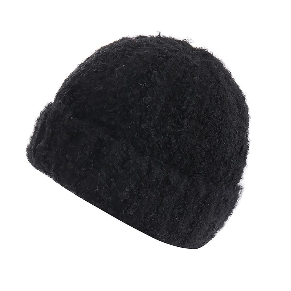 Korean Style Women's Winter Knit Wool Hat with Loose Ear Protection - Trendy and Warm for Large Head Circumference